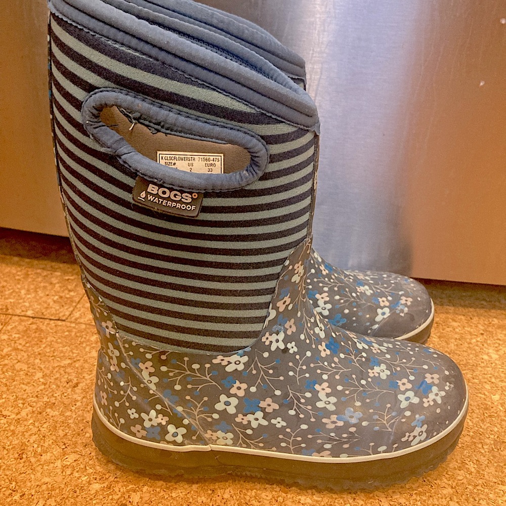 Bogs Kids 2 Boots Stripes/Floral